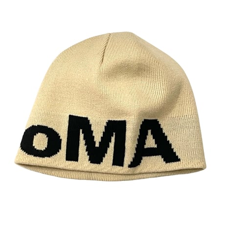 oMA /Skull Logo Beanie (Cream)
