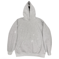 Mismatch NYC/Rhinestone Hoodie GRAY