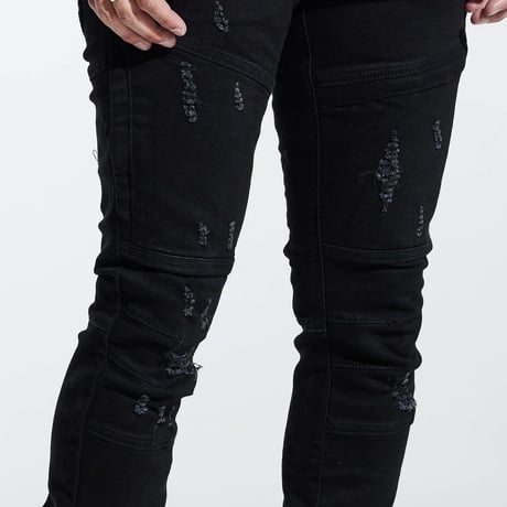 Crysp Denim/Black  KURT  denim　”221-116"