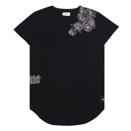 Sixth June/落書き ROSE Long Tee ブラック