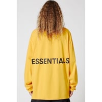 Fear Of God  FOG Essentials/Graphic Long Sleeve Tee　YELLOW
