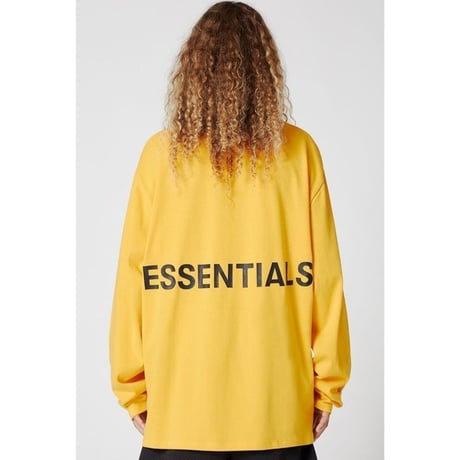 Fear Of God  FOG Essentials/Graphic Long Sleeve Tee　YELLOW