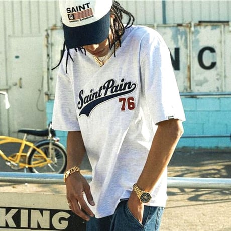 SAINT PAIN/Team LOGO Tee WHITE