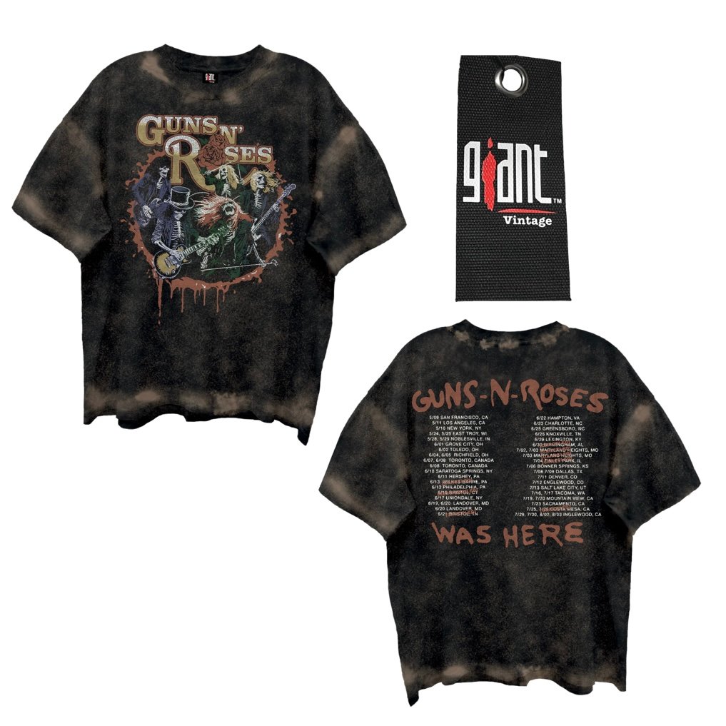 Guns N Rose × Giant Vintage official Tee | BING
