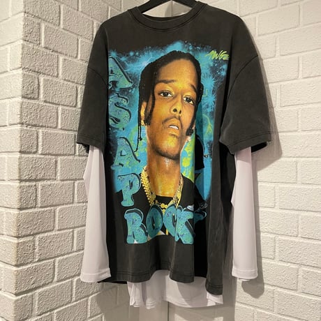 By The R/ Long LS Tee "WHITE/BLACK"