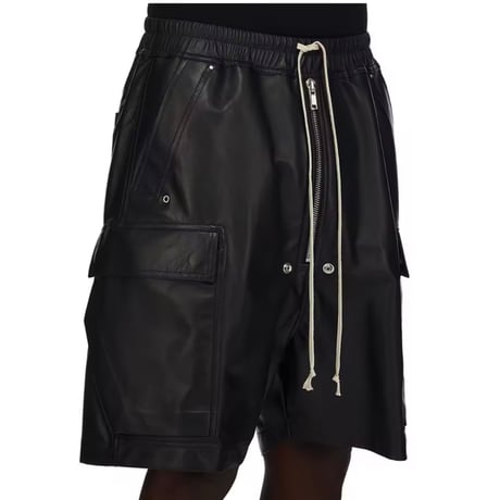 Mismatch NYC/Leather Zip Shorts