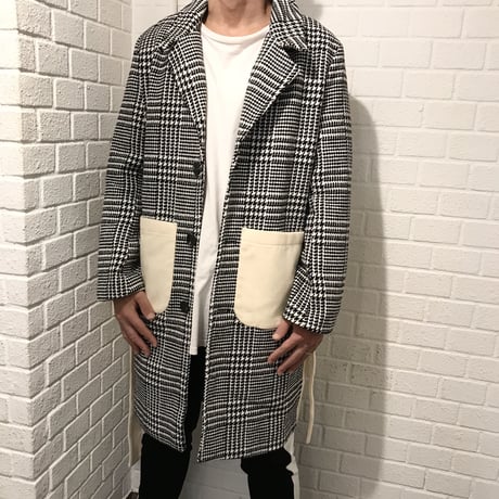 Mismatch NYC/Check Long Coat
