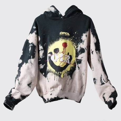 BOOHOO /Drip face tie die hoodie (SET UP)