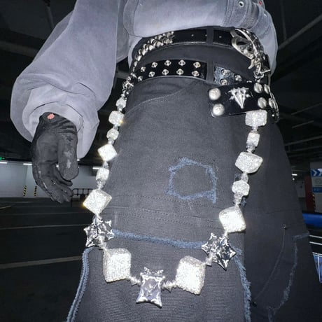 HOWSS / Square block Stone Wallet Chain