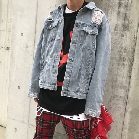 BOOHOO /BANDANA　Denim Jacket