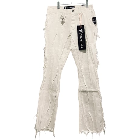 VALABASAS / Twisted Stack Denim  "WHITE"