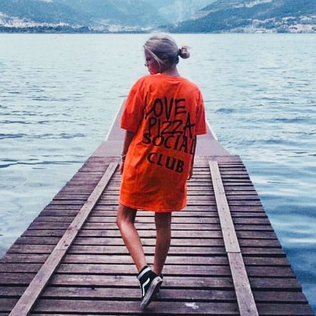 No Perfect Italy/Love Pizza Social Club Tee Orange