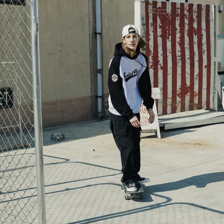 SAINT PAIN/ Team Logo Hoodie ASHGRAY