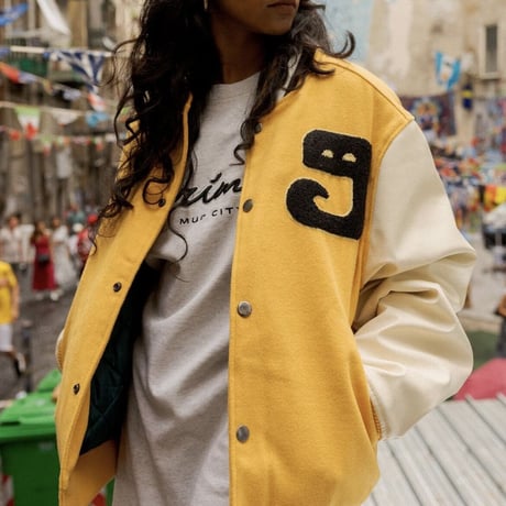 GRMY/WOOL Baseball Jacket "YELLOW"