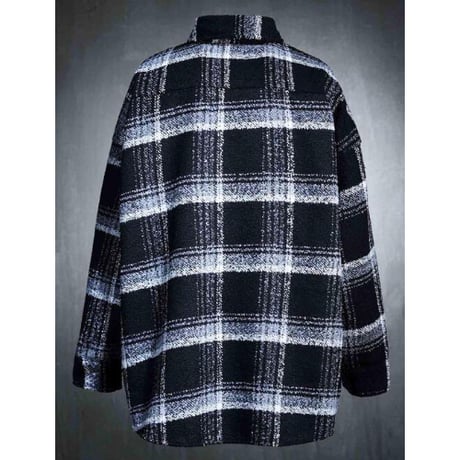 By The R/ Tweed Long Shirts "WHITE / BLACK"