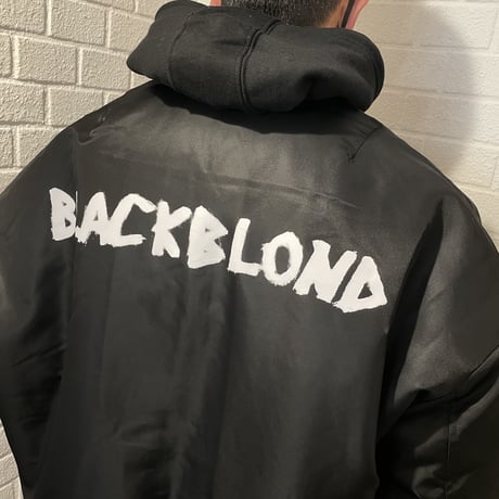BLACK BLOND/REVERSIBLE SHORT BOMBER JACKET