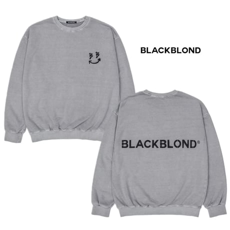 BLACK BLOND/BB logo smile   Sweatshirt  "VINTAGE GRAY"