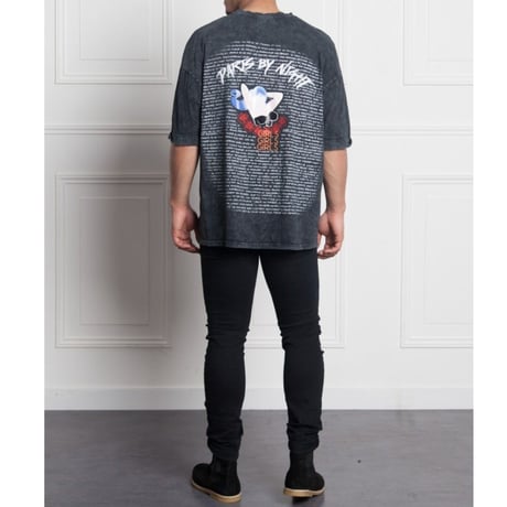 Sixth June/Oversized Tee ウォッシュブラック