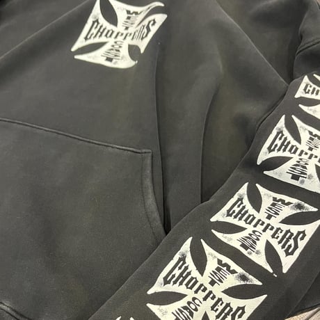 West Coast Choppers/ Logo Hoodie "Vintage BLACK"