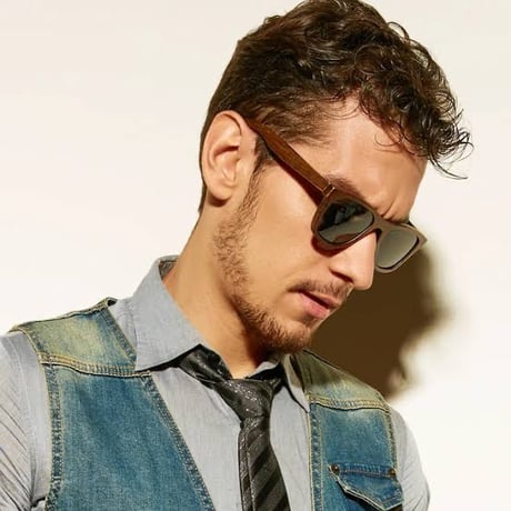 Shuwood/wood square sunglasses