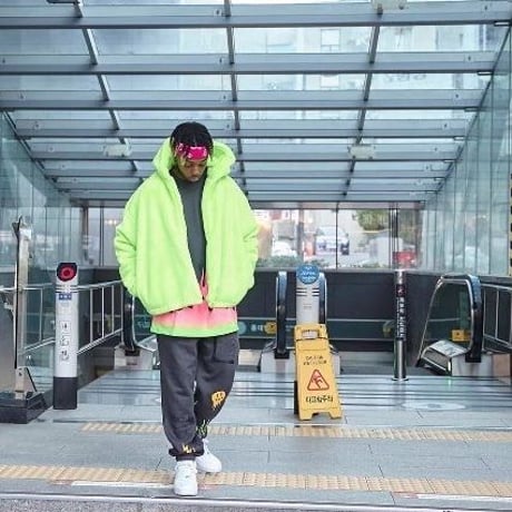 FNTY/FUR Hoodie Jacket NEON YELLOW