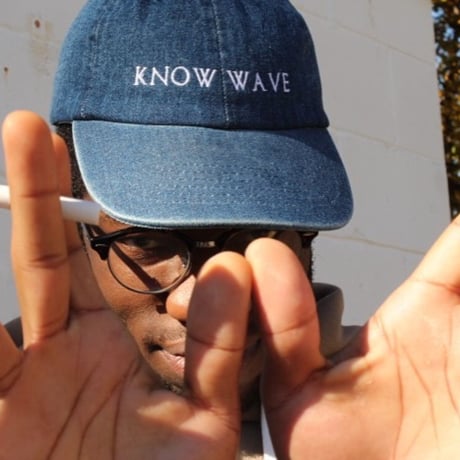 Know Wave/Logo cap BLUE denim