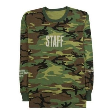 Purpose tour/Justin bieber official CAMO Long sleeve