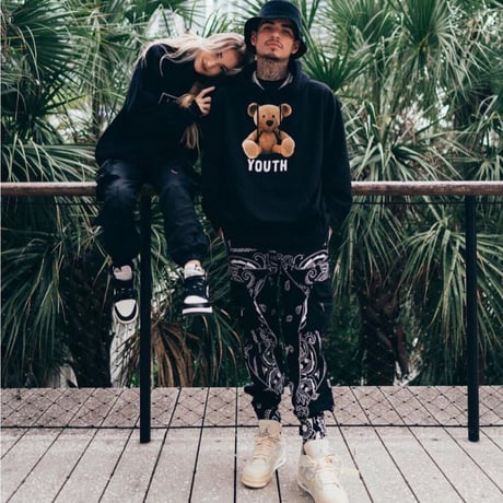 GUAPI/ Paisley cargo pants V2 ”BLACK”