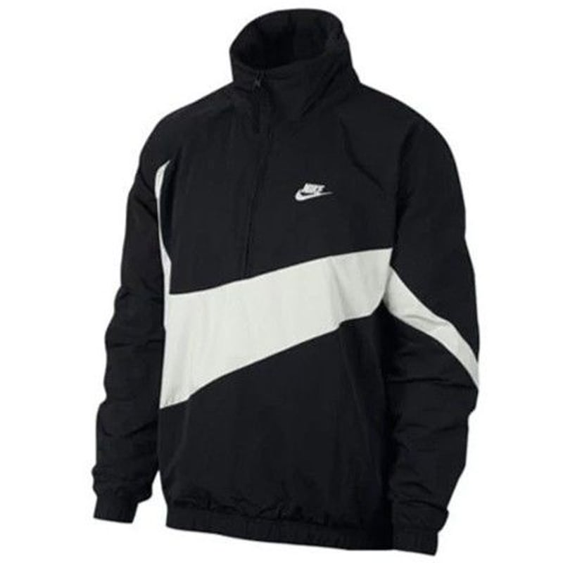 NIKE BIG SWOOSH  ANORAK JACKET BLACK