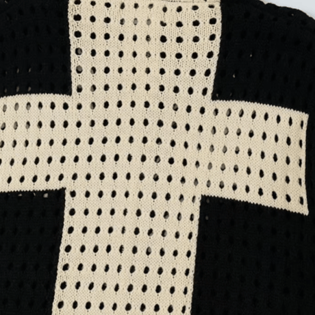 Mismatch NYC/Full Zip Up Knit Hoodie