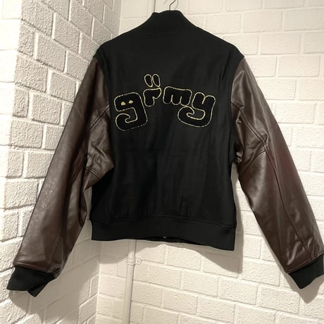 GRMY/WOOL Baseball Jacket "BLACK"