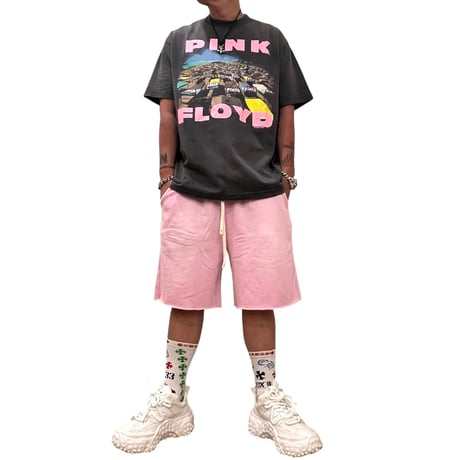 Mismatch NYC/Wwaist Washed Shorts  "Vintage Pink"