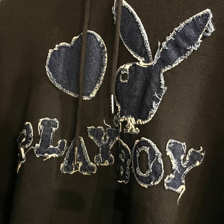 Playboy/Denim bunny Hoodie "BLACK"