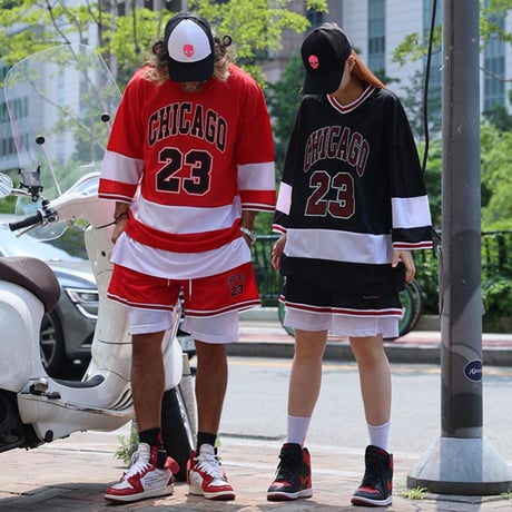 By The R/ chicago mesh Set UP (Tops&Shorts) "BLACK"