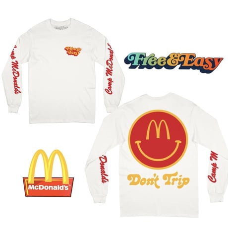 FREE&EASY/✖︎ McDonalds LongSleeve Tee WHITE
