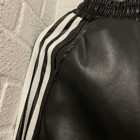 Mismatch NYC/PU Lether Line  pants