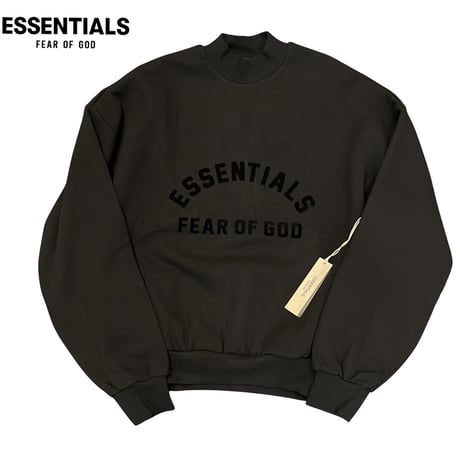 ESSENTIALS by Fear of God /Logo Crewneck "BLACK"