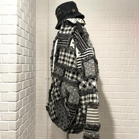 Mismatch NYC/Oversized Boa shirts Jacket