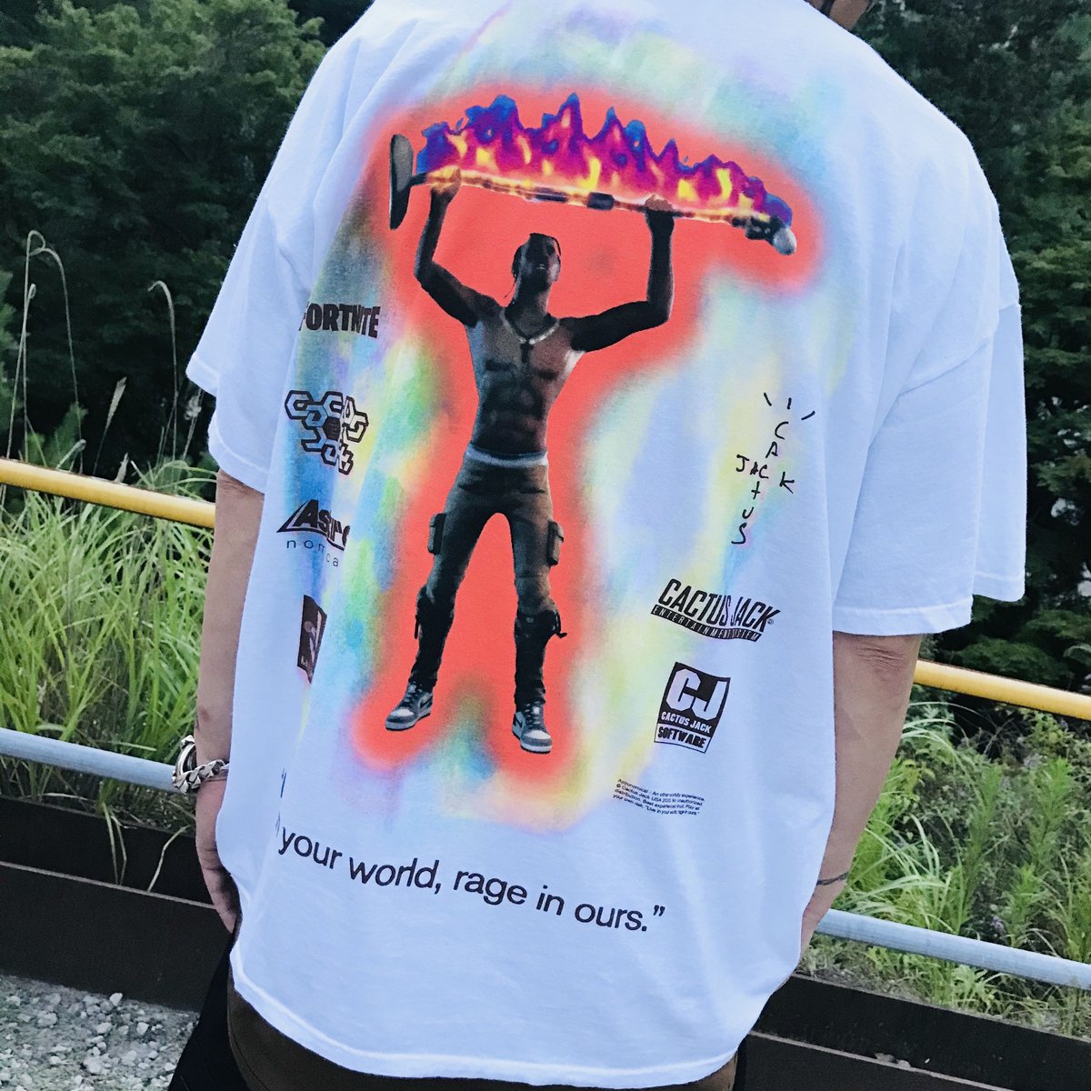 Travis Scott cactus jack fortnite Tシャツ