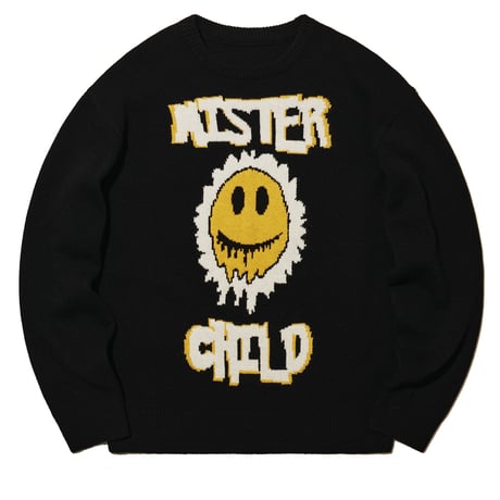 MISTER CHILD/WOOL Logo Knit  "BLACK"