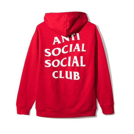 Anti Social Social Club/Logo フーディー RED　限定カラー