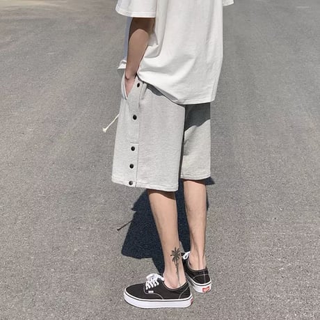 URKOOL/SNAP SHORTS　GREY