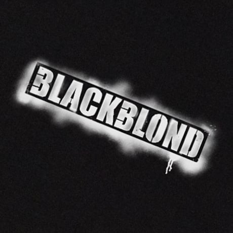 BLACK BLOND/Spray logo  Tee " BLACK"