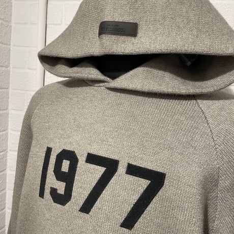 ESSENTIALS by Fear of God /1977 Hoodie Knit "DARK oatmeal"