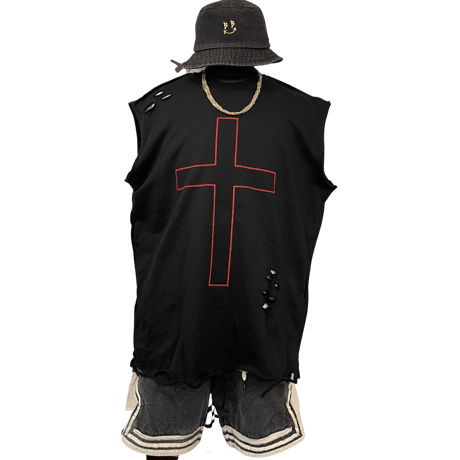 Mismatch NYC/Cross CutOff   Sweat BLACK