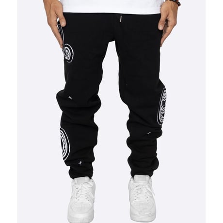 EPTM/PAISLEY SWEAT PANTS  ”BLACK"