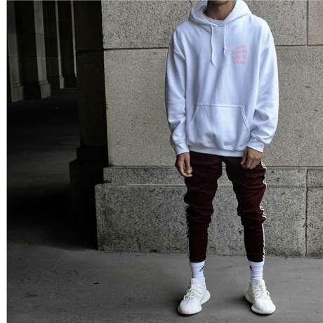 Anti Social Social Club/Logo フーディー　White　限定カラー