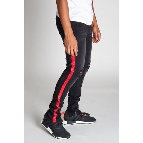 KDNK/Side line denim pants
