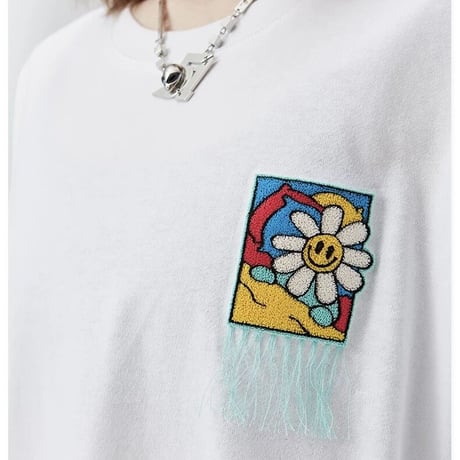 WOSS.official/Oversized Fringe Tshirs