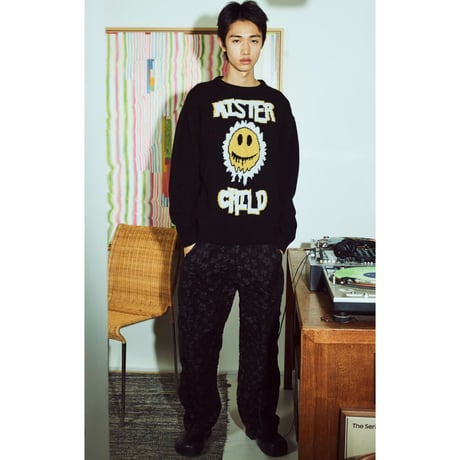 MISTER CHILD/WOOL Logo Knit  "BLACK"